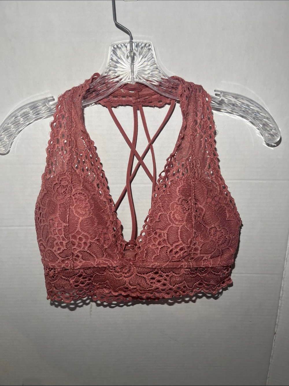 Rue21 Lace Halter Bralette in Mauve
